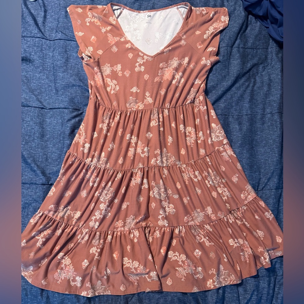 SO Pink and Blue Floral Dress